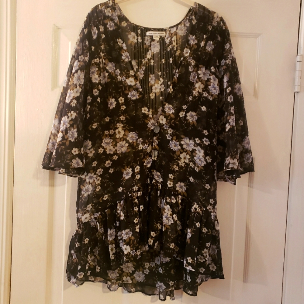 American Eagle Sheer Tunic